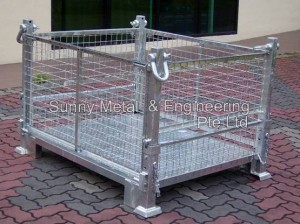 Collapsible_Pallet_Tainers_Galvanized_Zinc_b